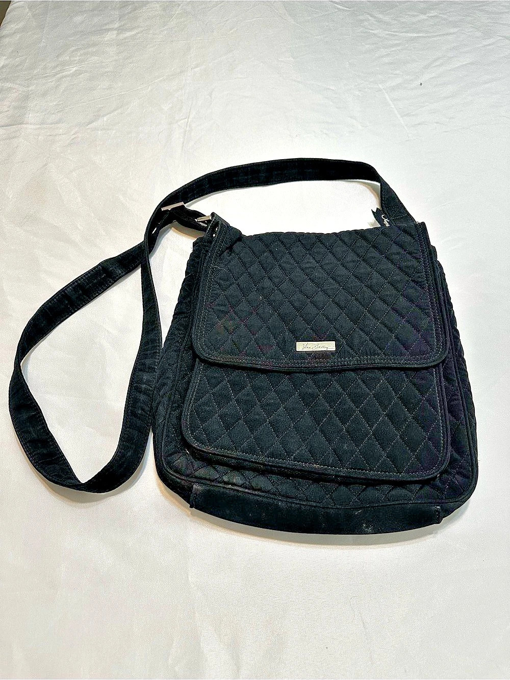 Vera Bradley Change It Up Crossbody Bag Black & Yellow